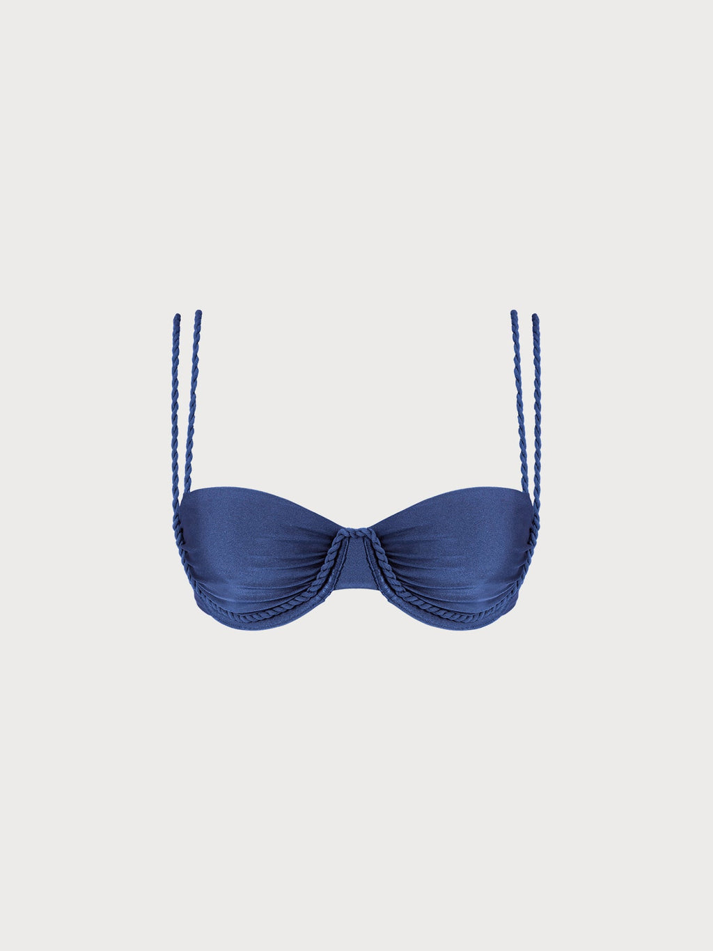 Premium Mavi Destekli Bikini Üstü - Çift Askılı Tasarım