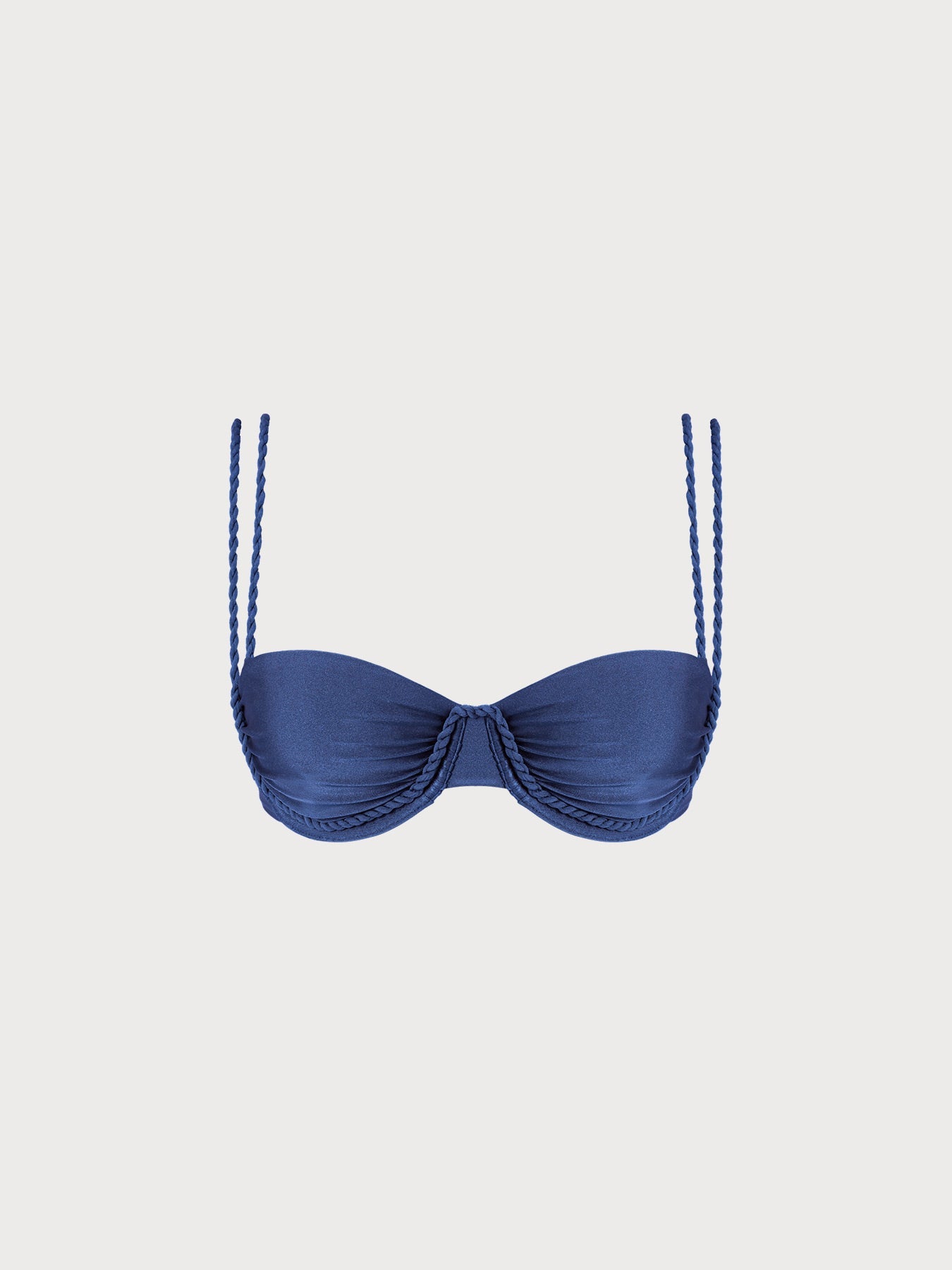Premium Mavi Destekli Bikini Üstü - Çift Askılı Tasarım