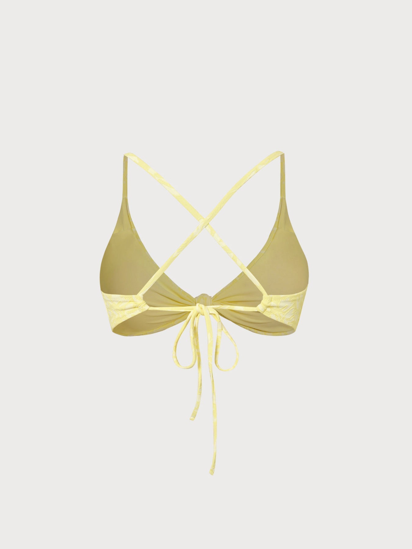 Premium Sarı Dokulu Bikini Üstü - Şıklık ve Konfor