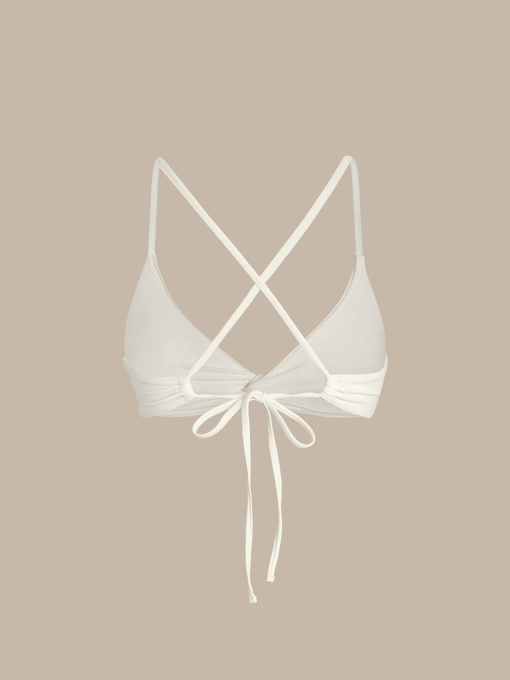 ECONYL® Off White Dönüşümlü Bikini Üstü - Şık ve Sürdürülebilir
