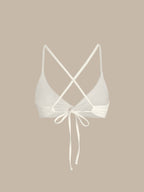 ECONYL® Off White Dönüşümlü Bikini Üstü - Şık ve Sürdürülebilir