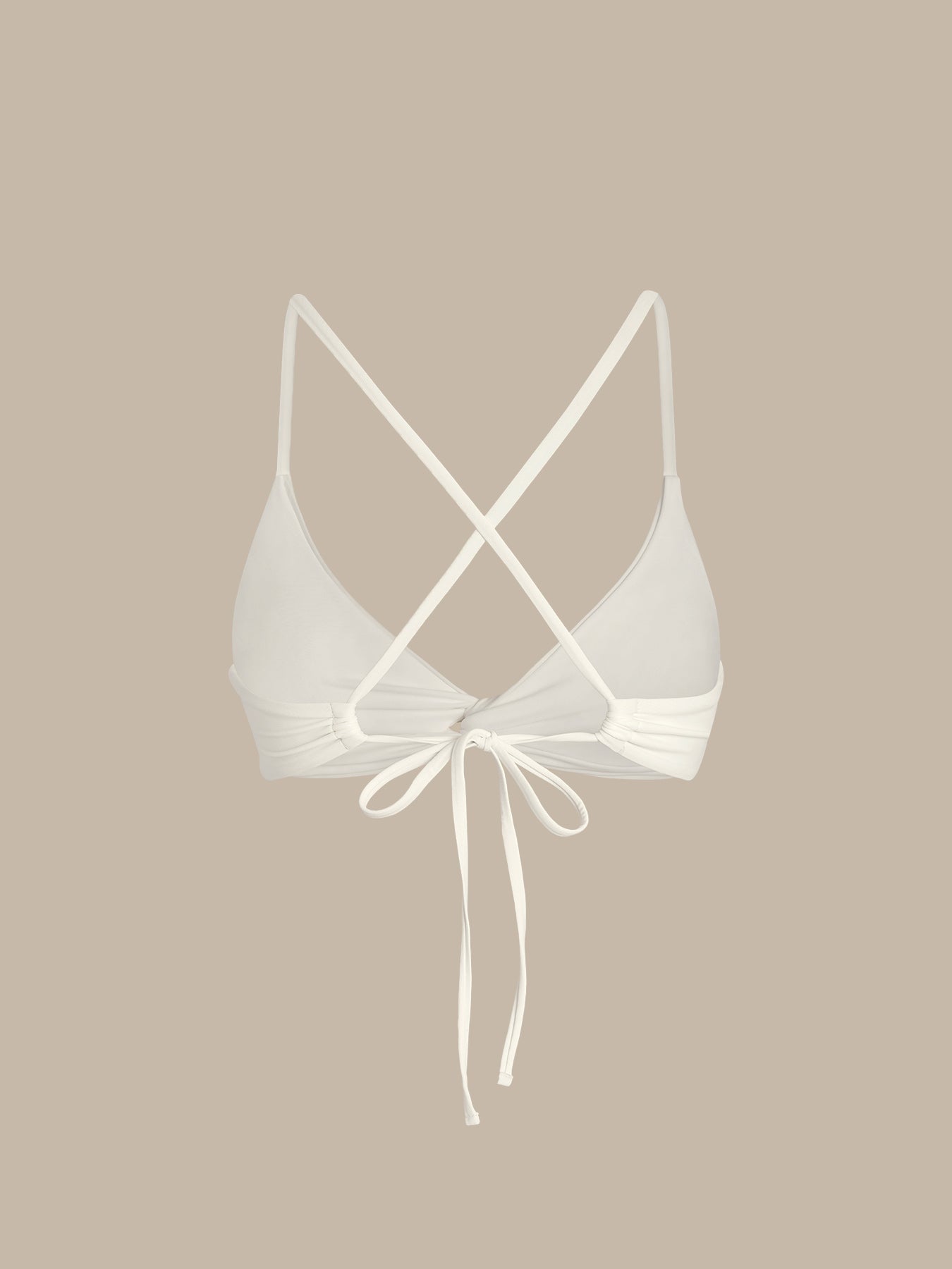 ECONYL® Off White Dönüşümlü Bikini Üstü - Şık ve Sürdürülebilir