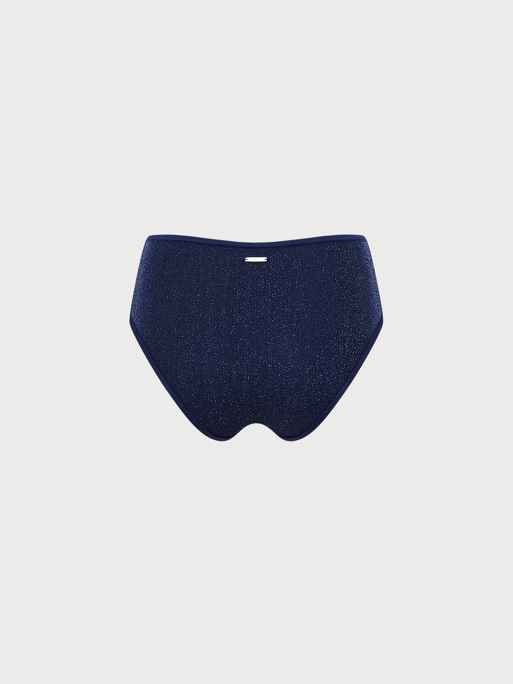 Yüksek Bel Mavi Lurex Sörf Şortu - Şıklık ve Konfor