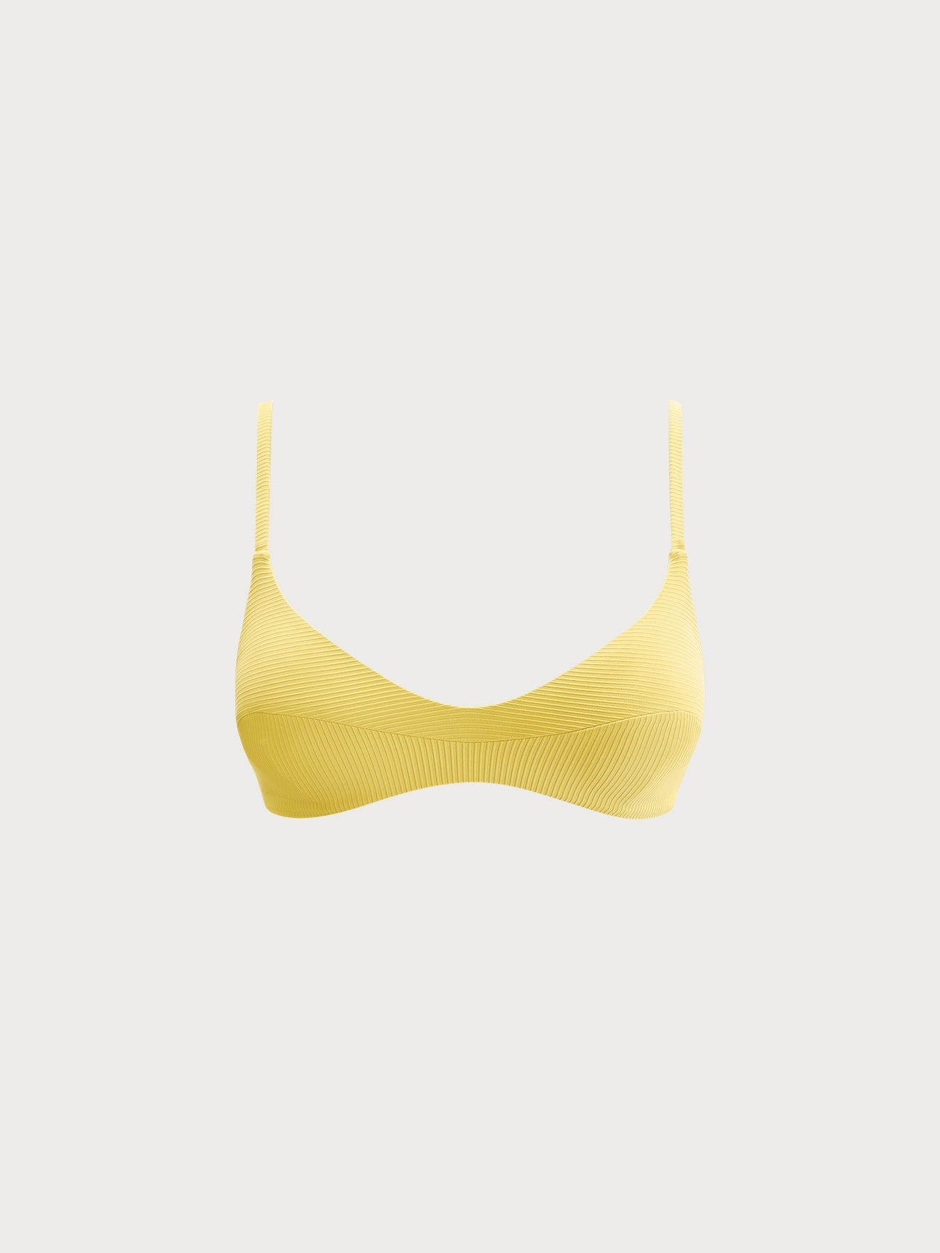 Premium Sarı Ribanalı Kısa Surf Tişörtü