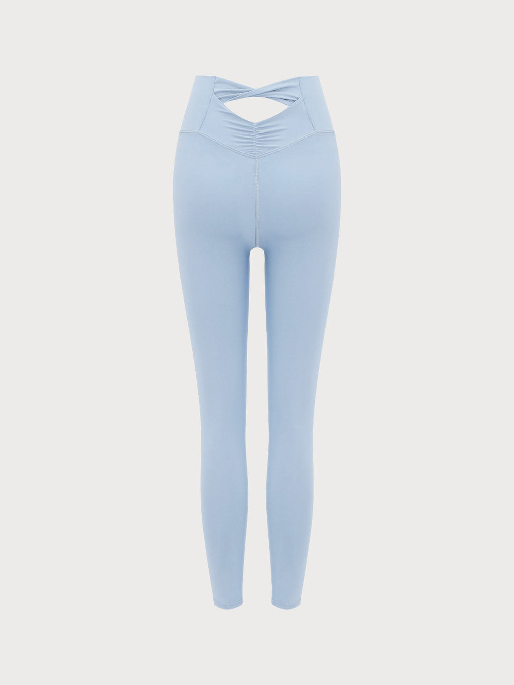 Premium Açık Mavi Kesik Legging - 24 İnç