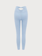 Premium Açık Mavi Kesik Legging - 24 İnç