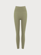 Yeşil Altın Desenli 24'' Kesik Leggings - Şık ve Rahat