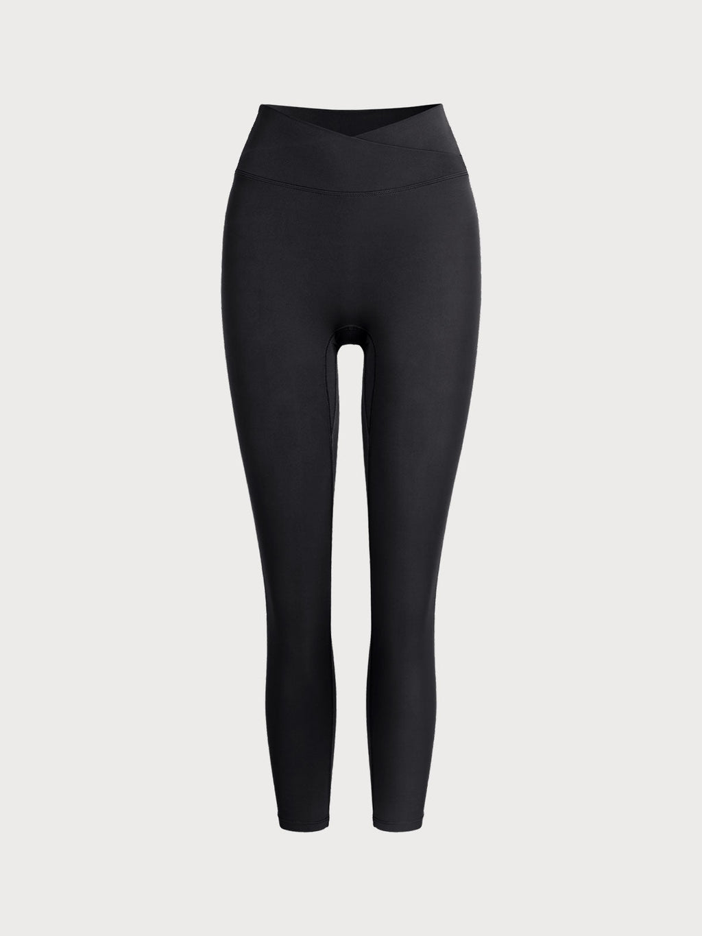 Premium Siyah V-Bel Leggings 24"" - Şıklık ve Konfor