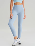 Premium Açık Mavi Kesik Legging - 24 İnç