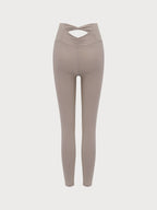 24'' Haki Renk Kesik Detaylı Kadın Leggings