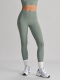 Yeşil Kesik Detaylı 24" Leggings - Şık ve Rahat