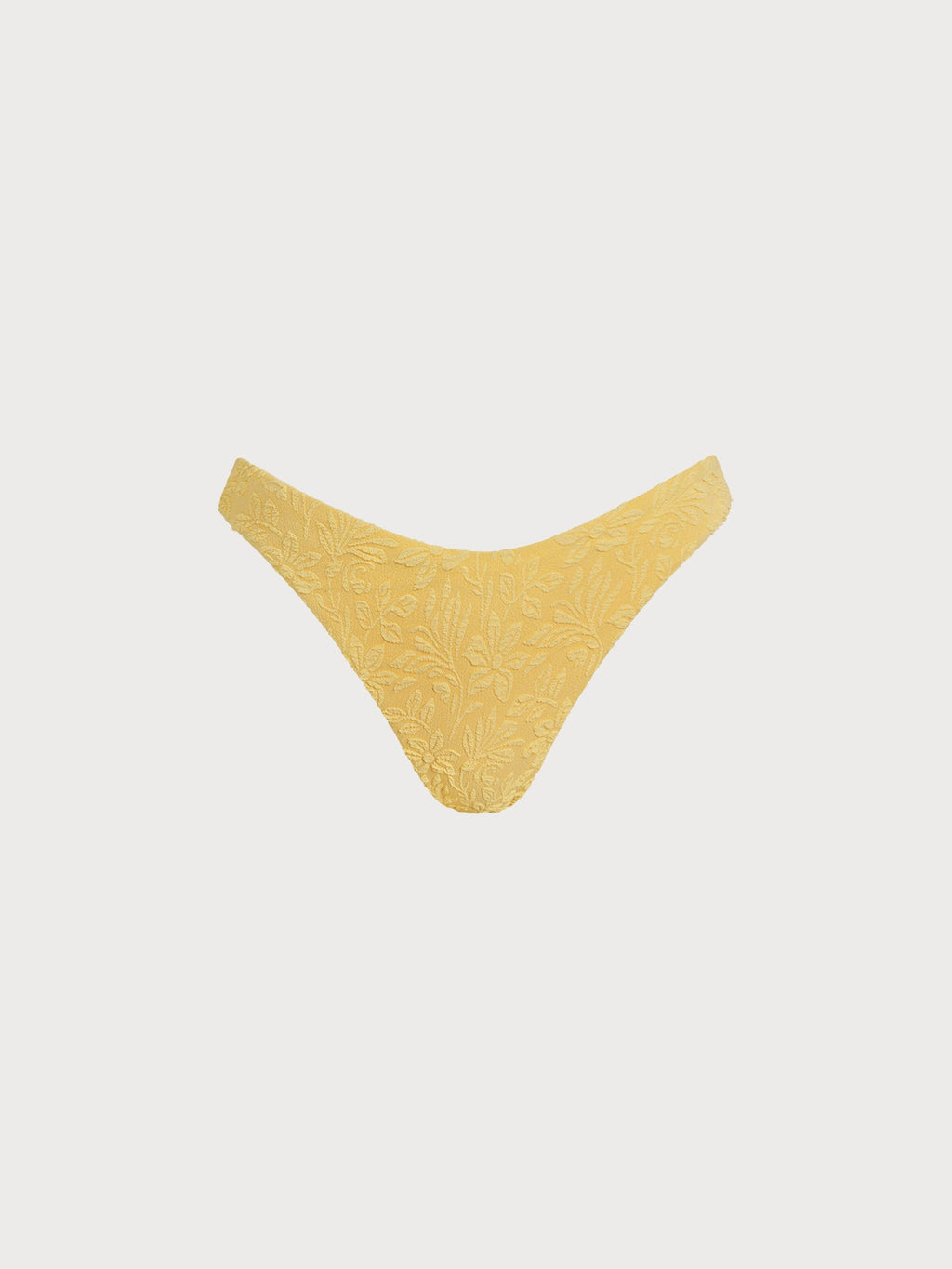 Şık Sarı Doku Desenli Bikini Altı - Yaz Modası