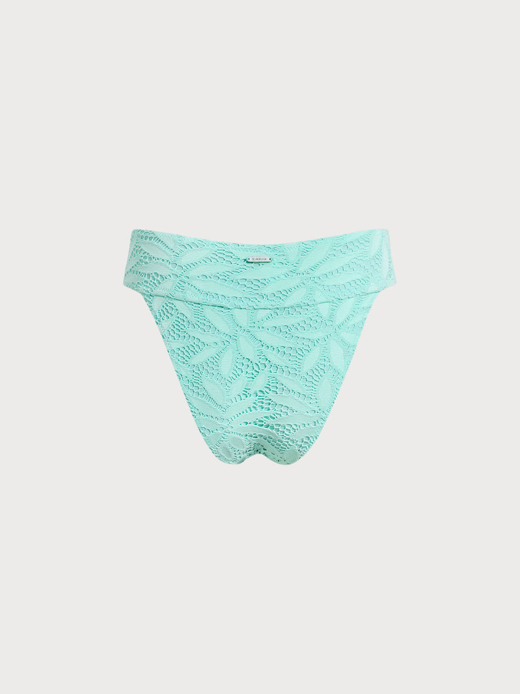 Siyah Doku Detaylı Yüksek Bel Bikini Altı