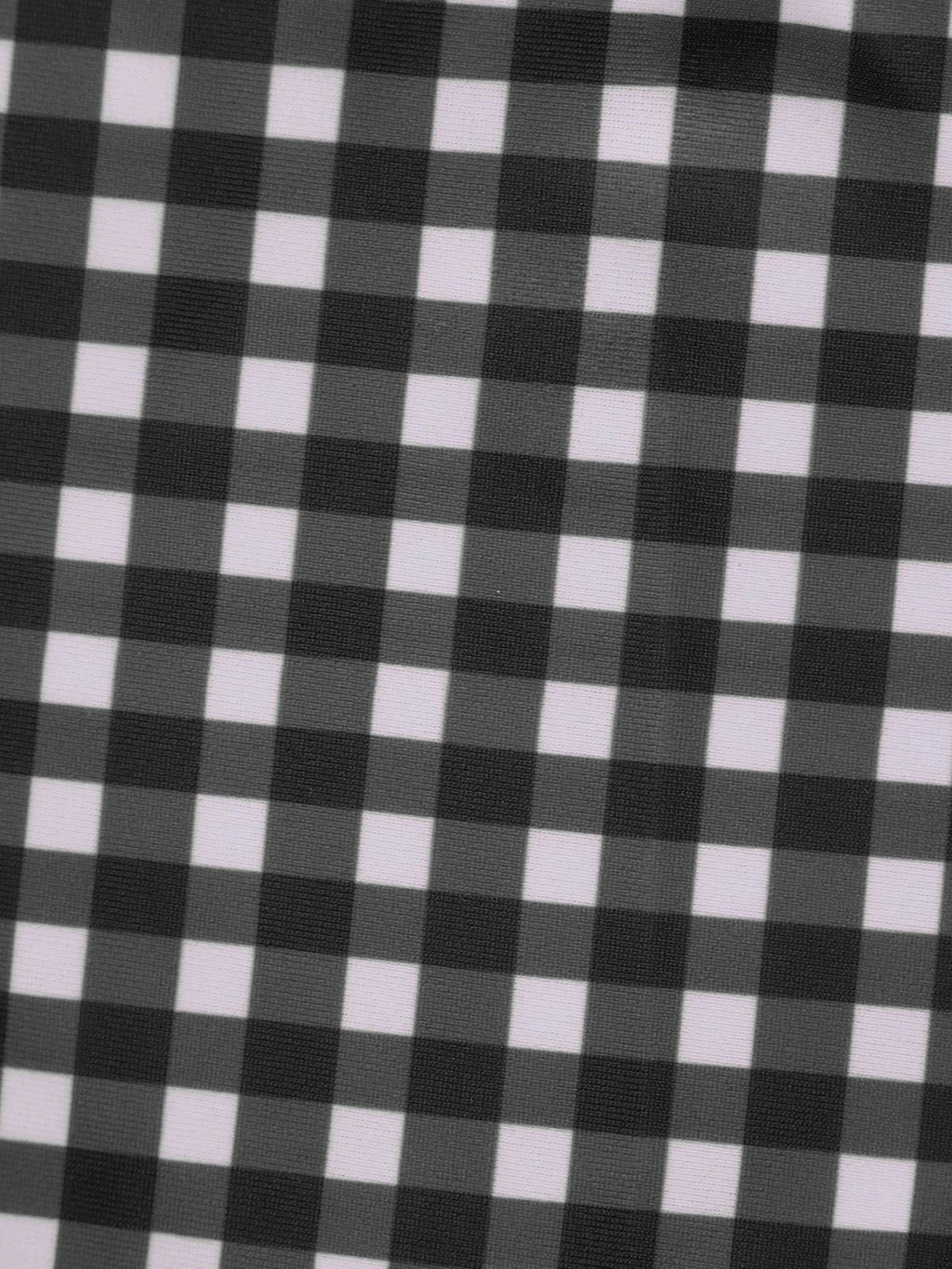 Şık Siyah Gingham Büyük Beden Tankini Altı - Rahat ve Moda