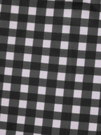 Şık Siyah Gingham Büyük Beden Tankini Altı - Rahat ve Moda