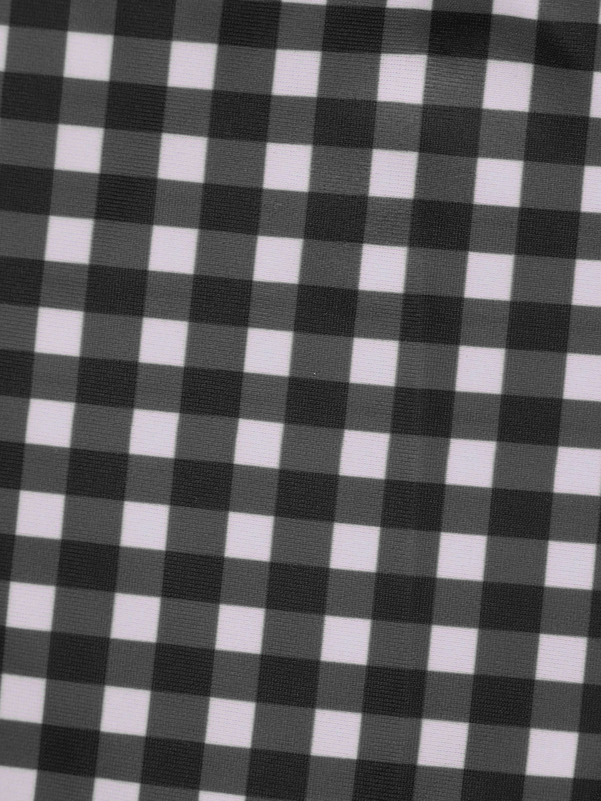 Şık Siyah Gingham Büyük Beden Tankini Altı - Rahat ve Moda