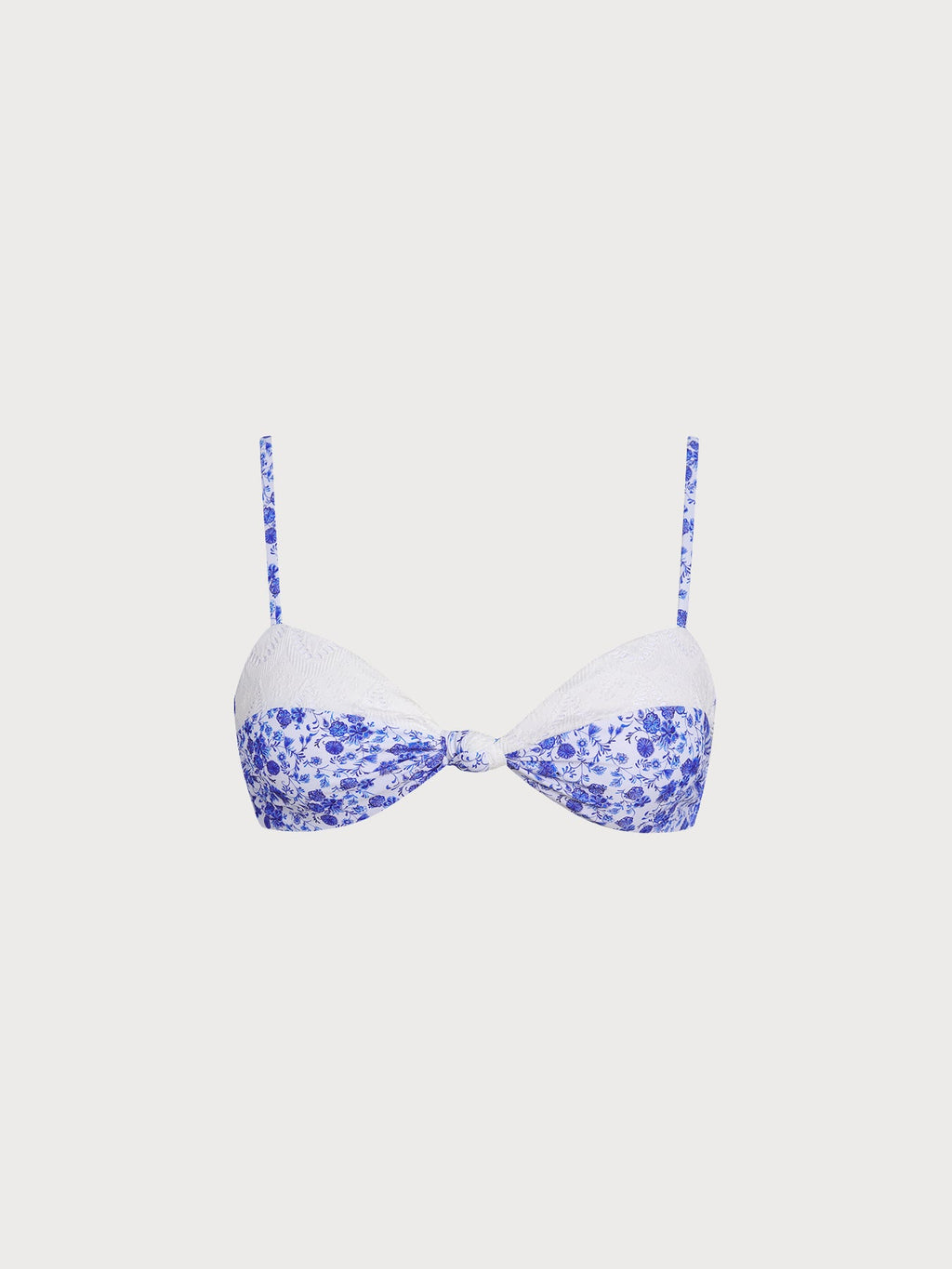 Şık Mavi Kontrast Bikini Üstü - Rahat ve Trendy