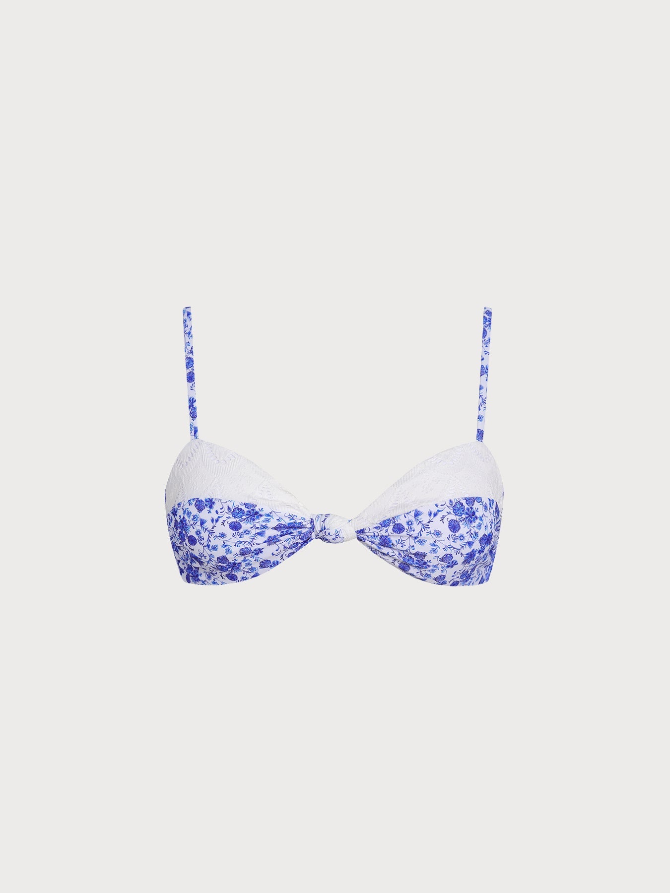 Şık Mavi Kontrast Bikini Üstü - Rahat ve Trendy
