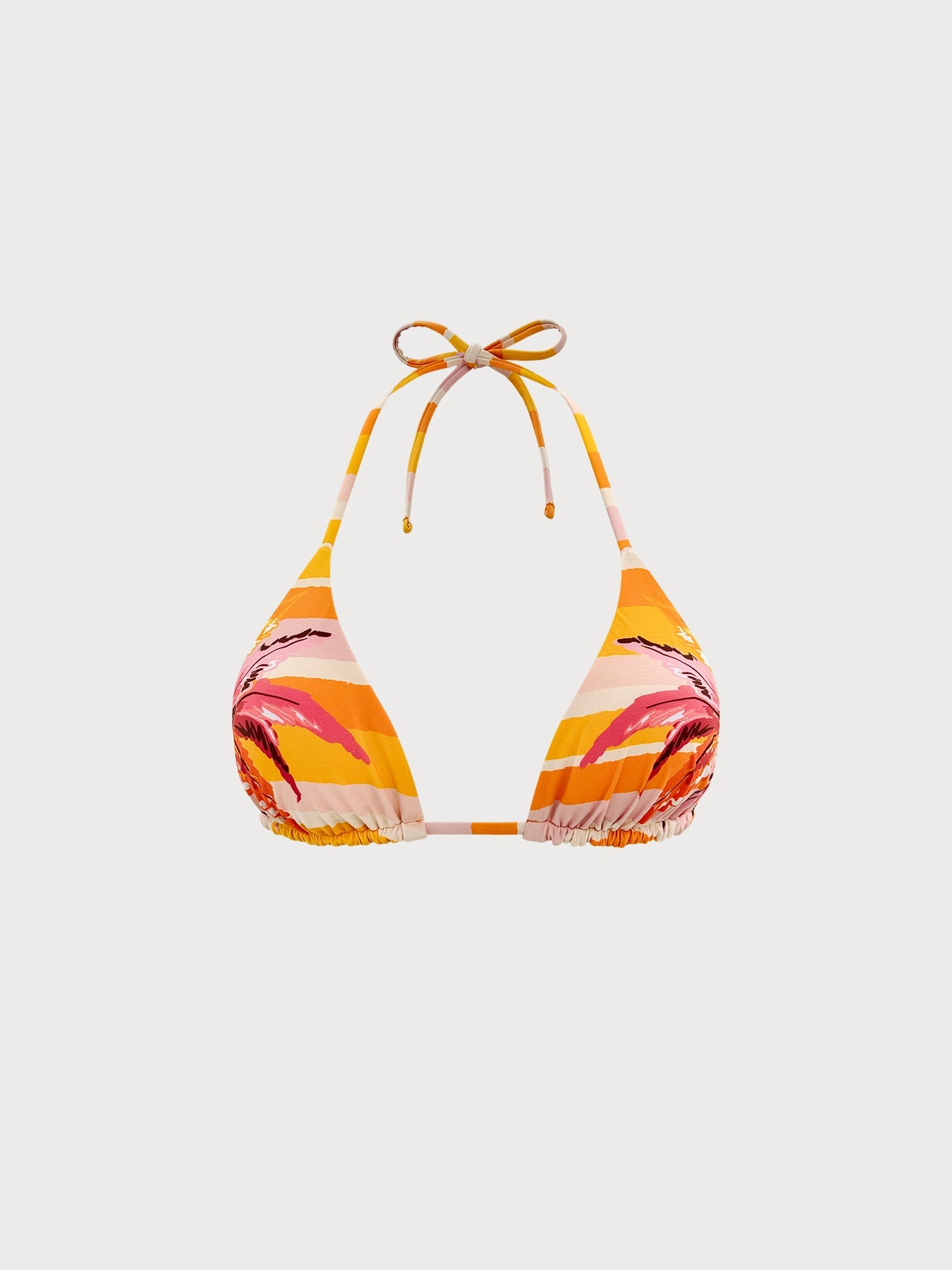 Turuncu Ters Çevirilebilir Üçgen Bikini Üstü - Şık ve Rahat
