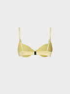 Yüksek Kalite Sarı Plise Bikini Üstü - Şık ve Rahat