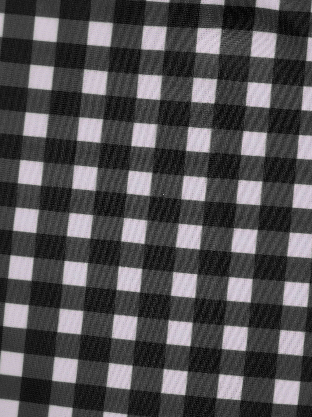 Şık Siyah Gingham Büyük Beden Tankini Üst - Rahat Yaz Stili