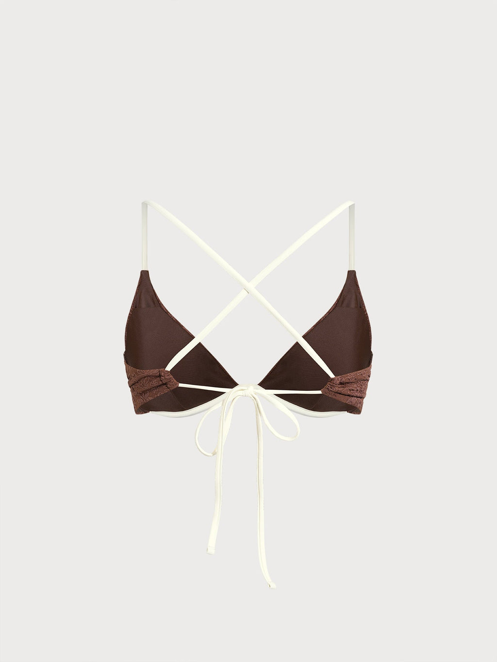 Premium Koyu Kahve Desteksiz Bikini Üstü - Şıklığın Adı