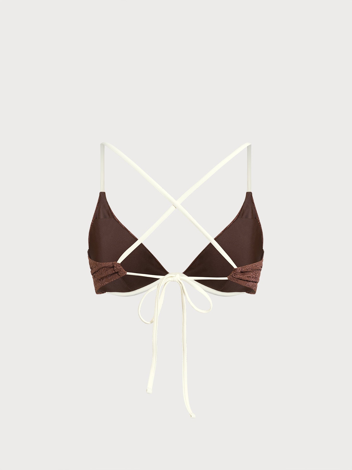 Premium Koyu Kahve Desteksiz Bikini Üstü - Şıklığın Adı