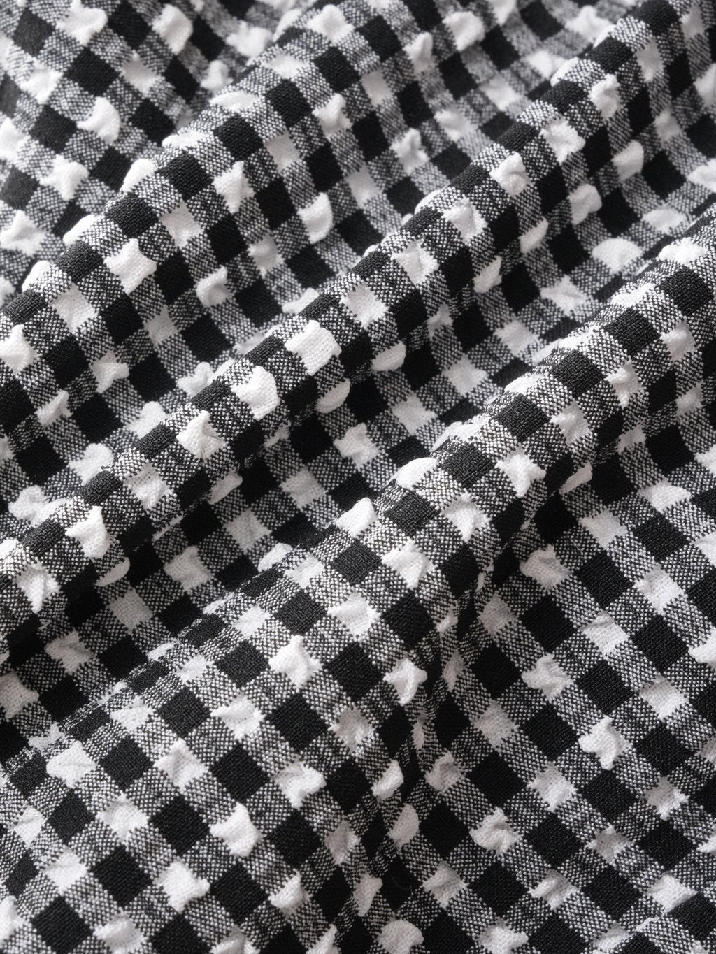 Kadın Büyük Beden Siyah Gingham Fiyonk Bikini Üstü