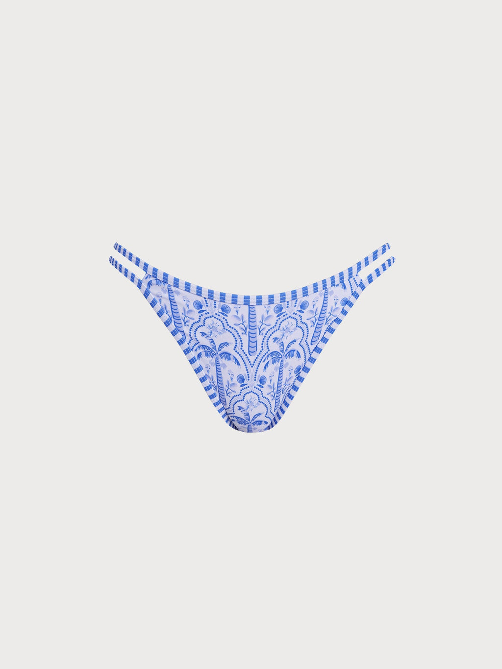 Şık Mavi Desenli Bikini Altı - Yaz Modası