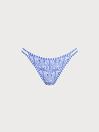 Şık Mavi Desenli Bikini Altı - Yaz Modası