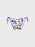 Okyanus Desenli Çoklu Baskı Bikini Altı
