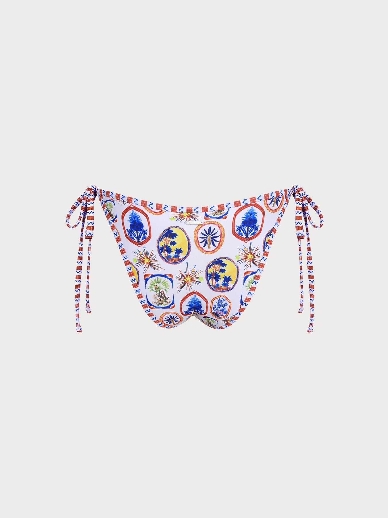 Okyanus Desenli Çoklu Baskı Bikini Altı