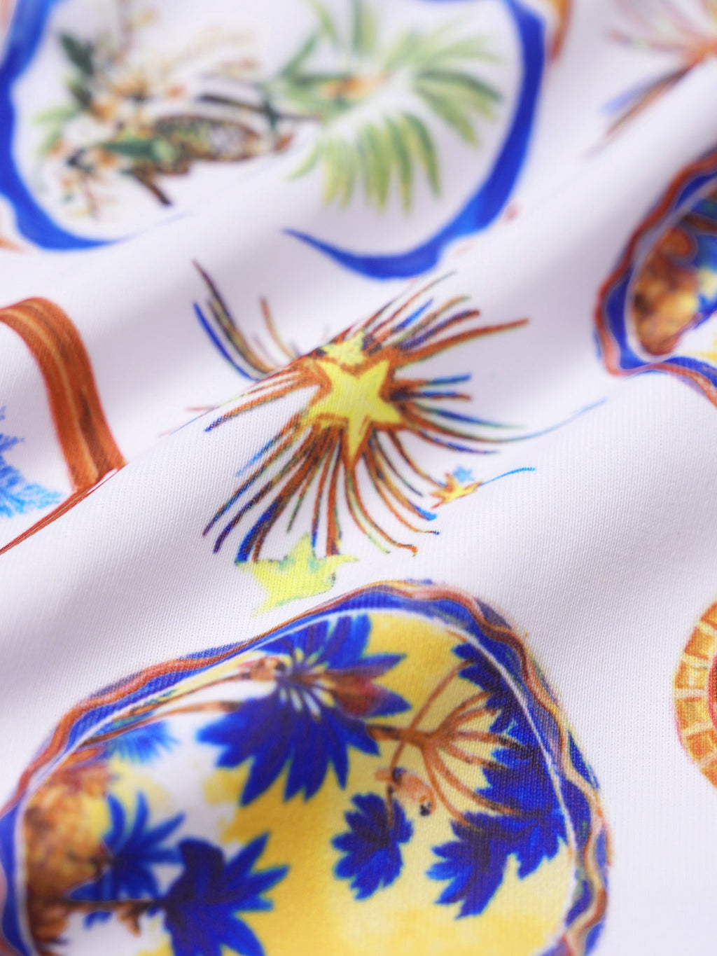 Okyanus Desenli Şık Halter Bikini Üstü