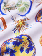 Okyanus Desenli Şık Halter Bikini Üstü