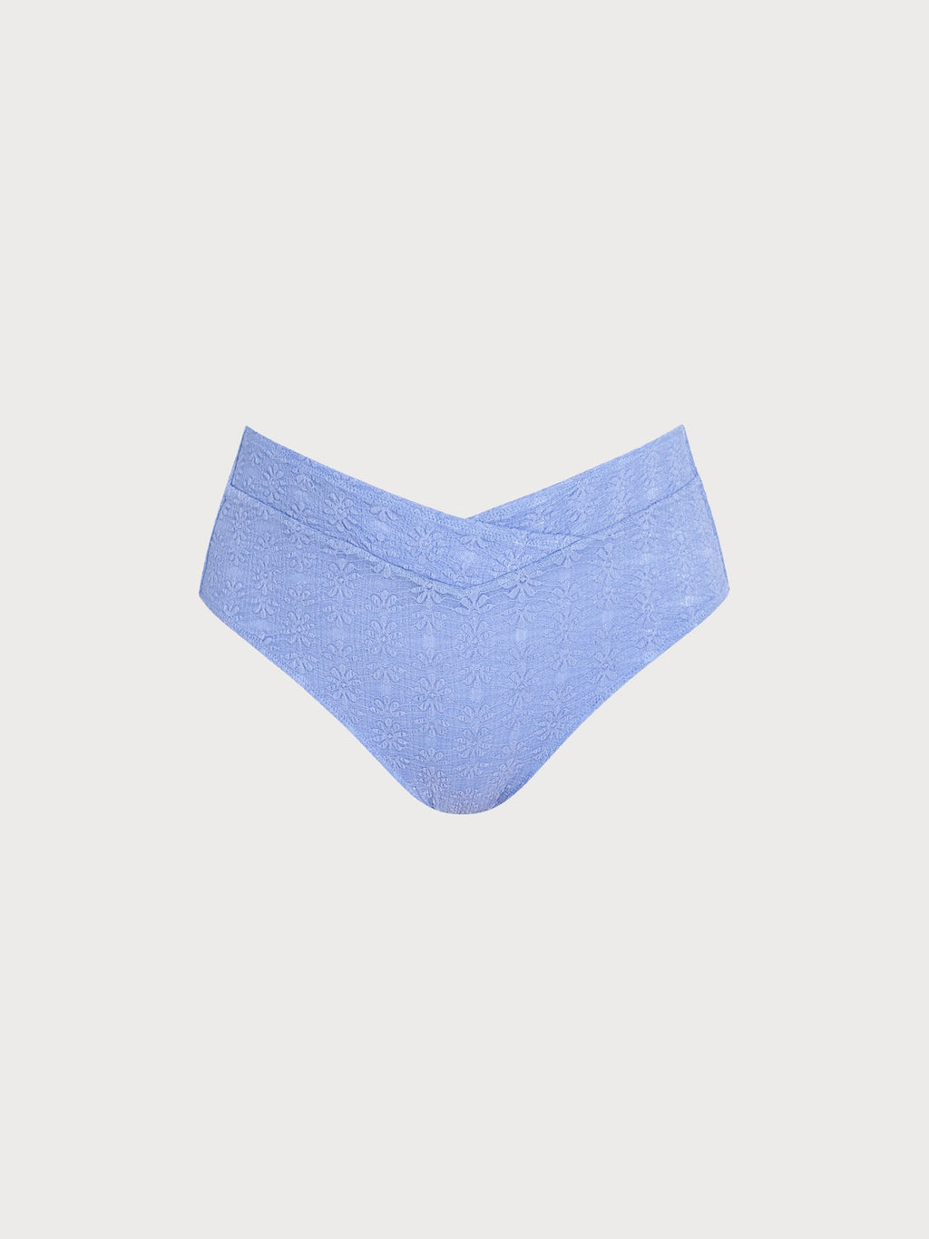 Premium Mavi V Kesim Büyük Beden Bikini Altı - Rahat ve Şık