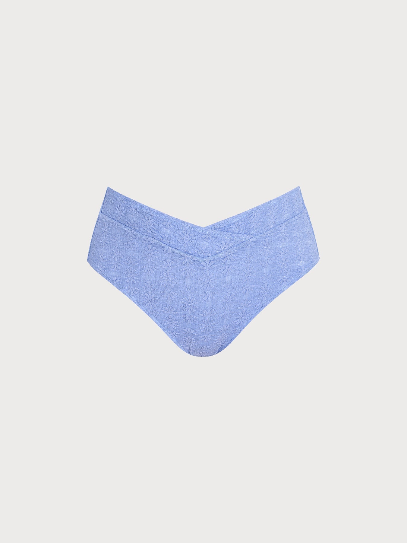 Premium Mavi V Kesim Büyük Beden Bikini Altı - Rahat ve Şık