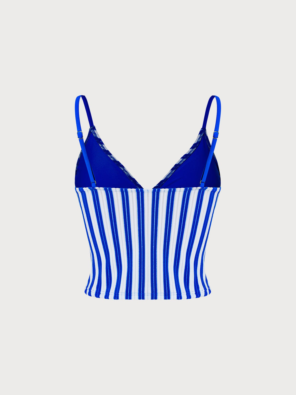 Şık Lacivert Peluş Tankini Üst - Rahat ve Moda