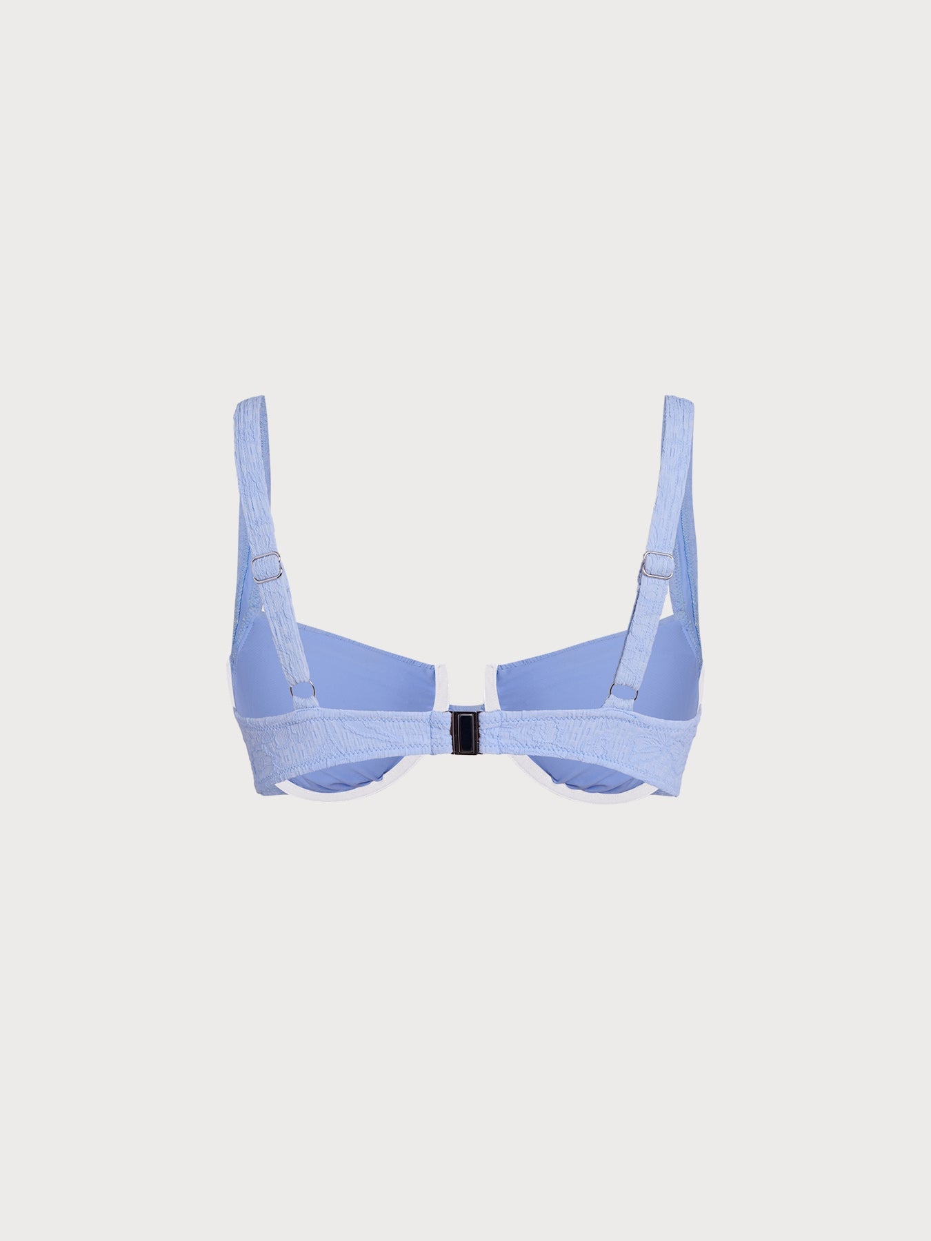 Premium Kıyı Açık Mavi Destekli Bikini Üstü