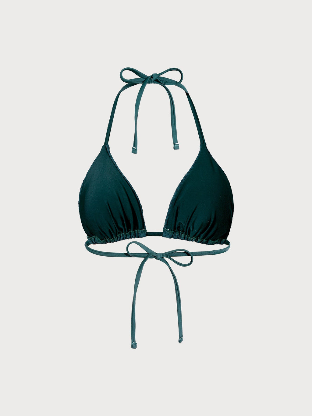 Yeşil Monogramlı Halter Bikini Üstü - Şık ve Rahat
