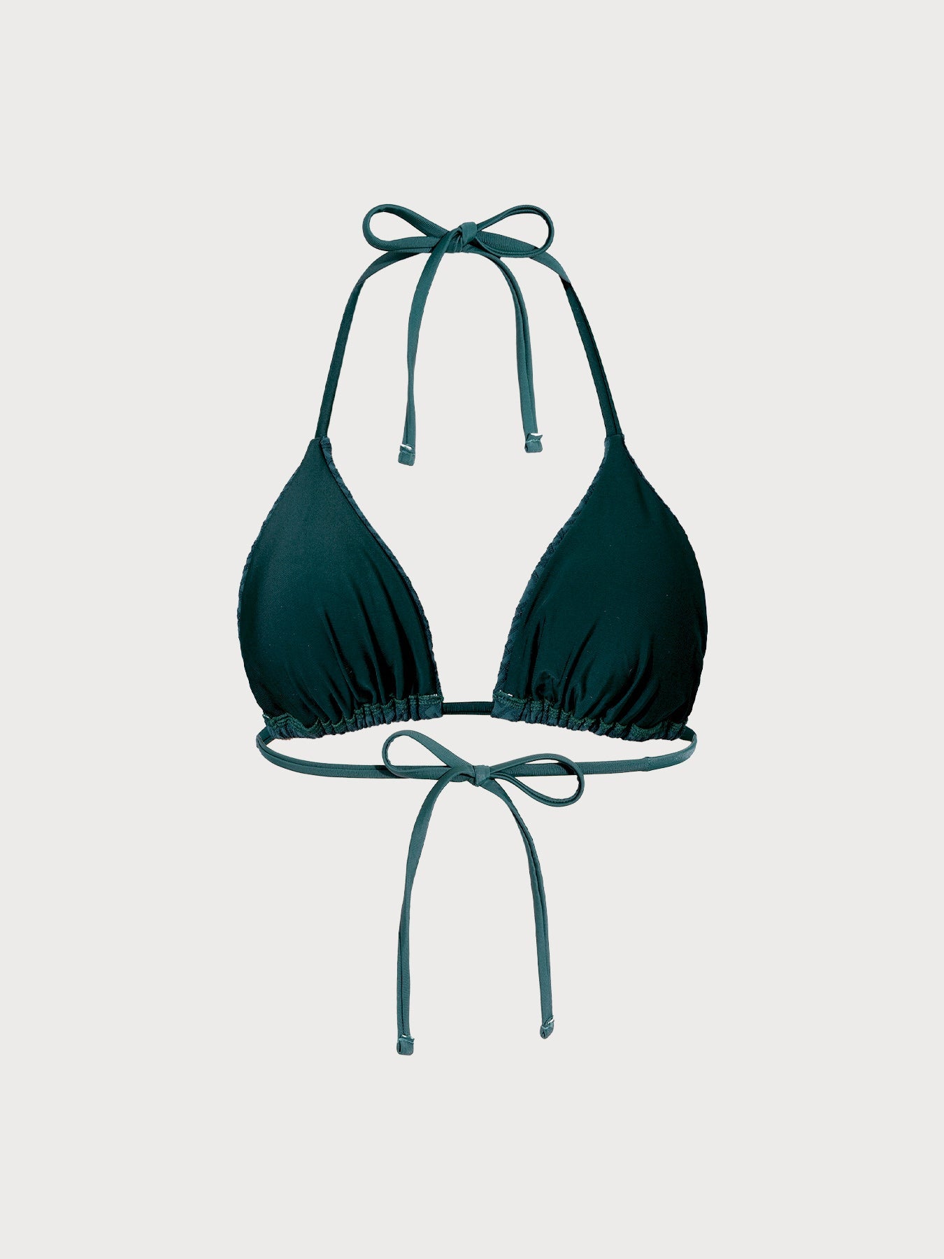 Yeşil Monogramlı Halter Bikini Üstü - Şık ve Rahat