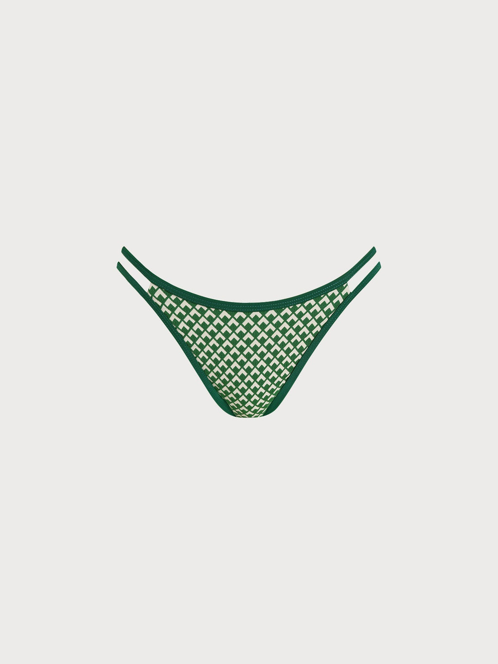 Yeşil Geometrik Desenli Bikini Altı - Şık ve Rahat