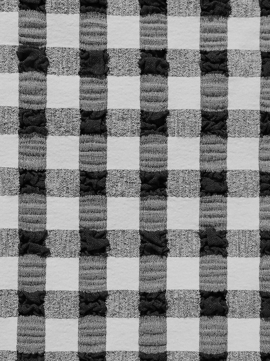 Şık Siyah Gingham Kırışık Bikini Altı - Yaz Modası