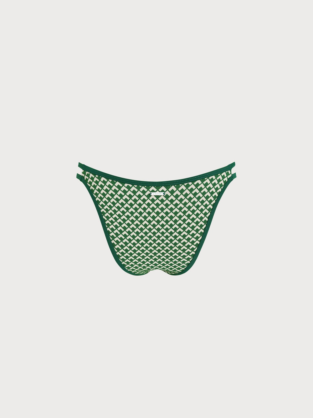 Yeşil Geometrik Desenli Bikini Altı - Şık ve Rahat