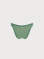 Yeşil Geometrik Desenli Bikini Altı - Şık ve Rahat