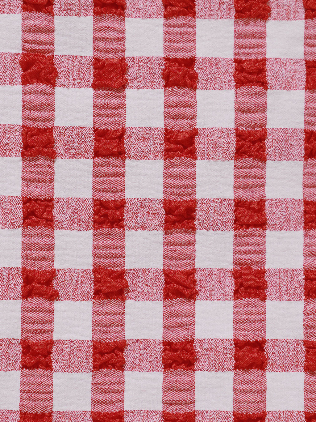 Şık Kırmızı Gingham Askılı Bikini Üstü - Yaz Modası