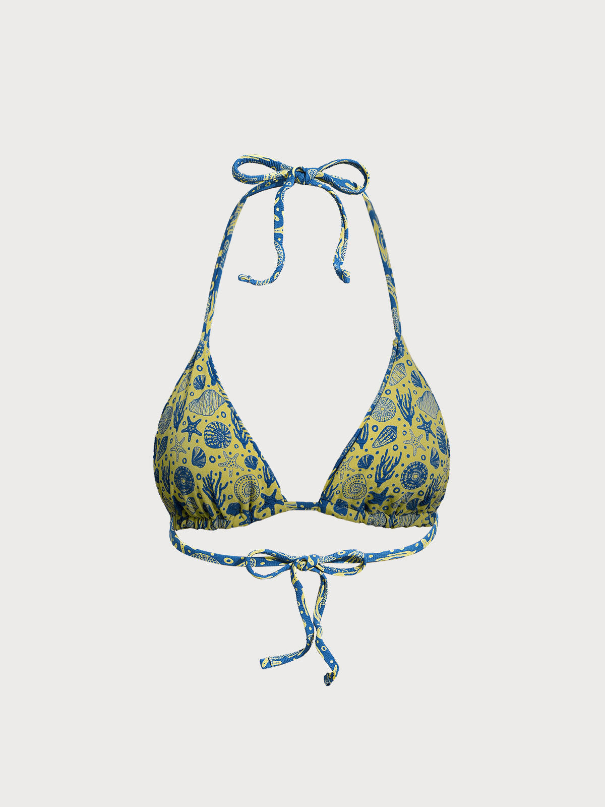 Çevirilebilir Mavi Üçgen Bikini Üstü - Şık ve Rahat