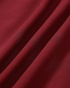 Kırmızı Mock Neck Şeffaf Mini Elbise