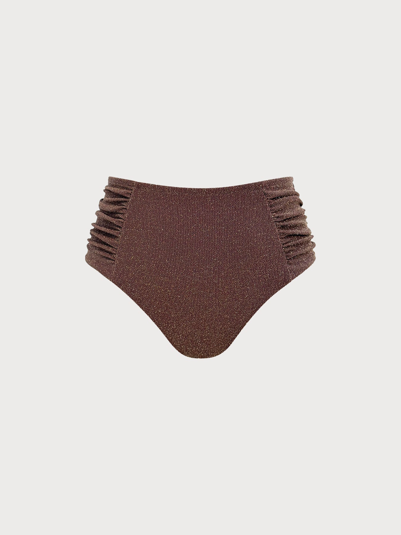 Koyu Kahve Lurex Büyük Beden Bikini Altı - Şık ve Rahat