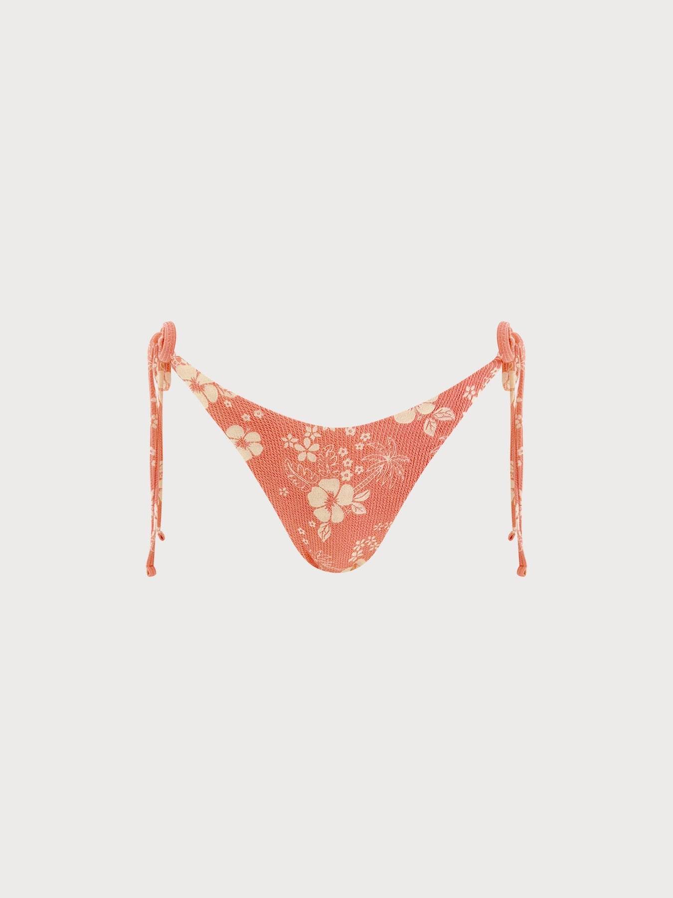 Turuncu Doku Detaylı Şık Bağcıklı Bikini Altı