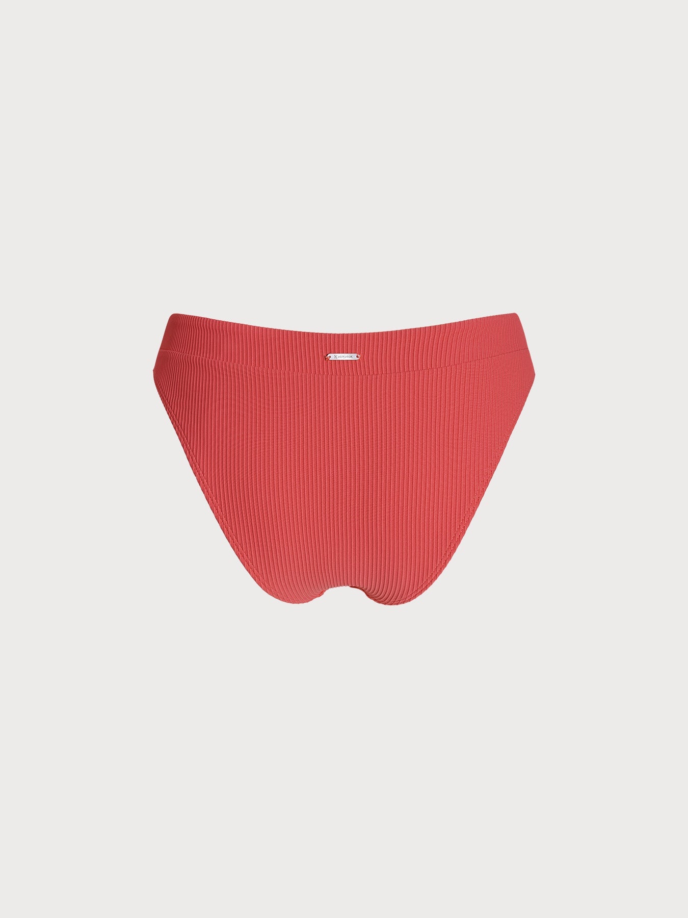Premium Kırmızı V-Cut Ribana Bikini Altı - Şık ve Rahat